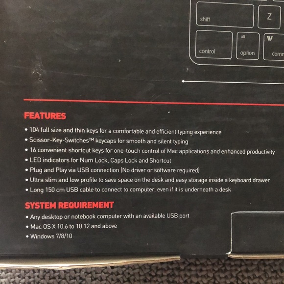 Macally Mac/PC keyboard - Picture 4 of 6